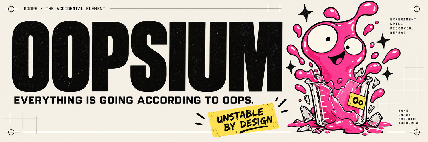 Oopsium banner: Everything is going according to Oops.